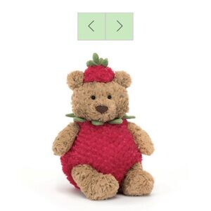 Jellycat Bartholomew Bear Strawberry